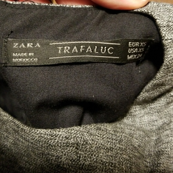 Zara Trafaluc gray black lined jumpsuit - Picture 6 of 8